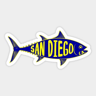 San Diego California Tuna Fishing CA Sticker